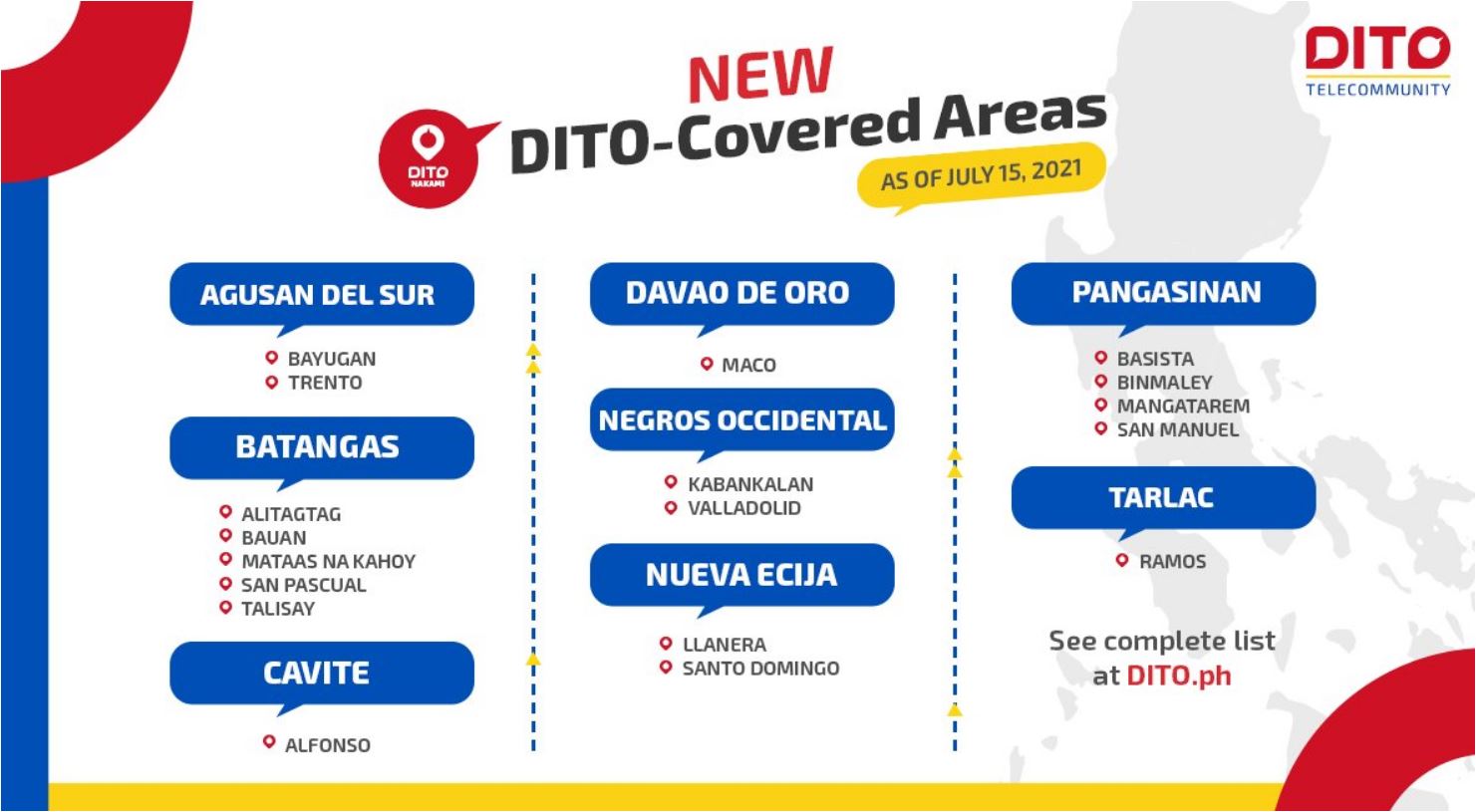 DITO Telecommunity Expanded Coverage Areas - BodegaPik